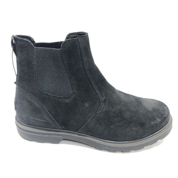 Sorel Men’s Carson, Chelsea Suede Boots Black, Size 10.5D